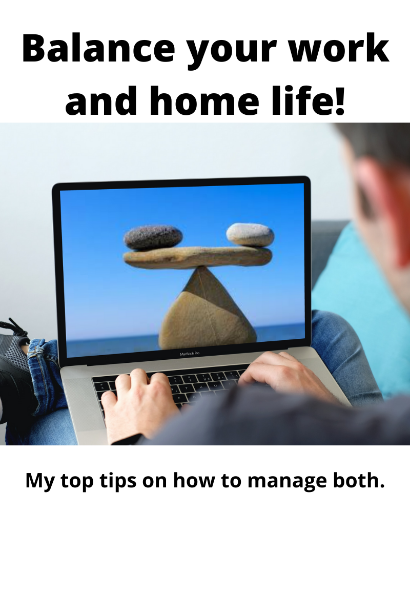 Laptop With Picture Of Stones Balancing